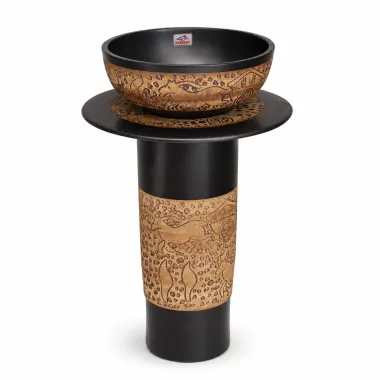 Chậu Sứ Mỹ Thuật Có Chân EV-CĐC05