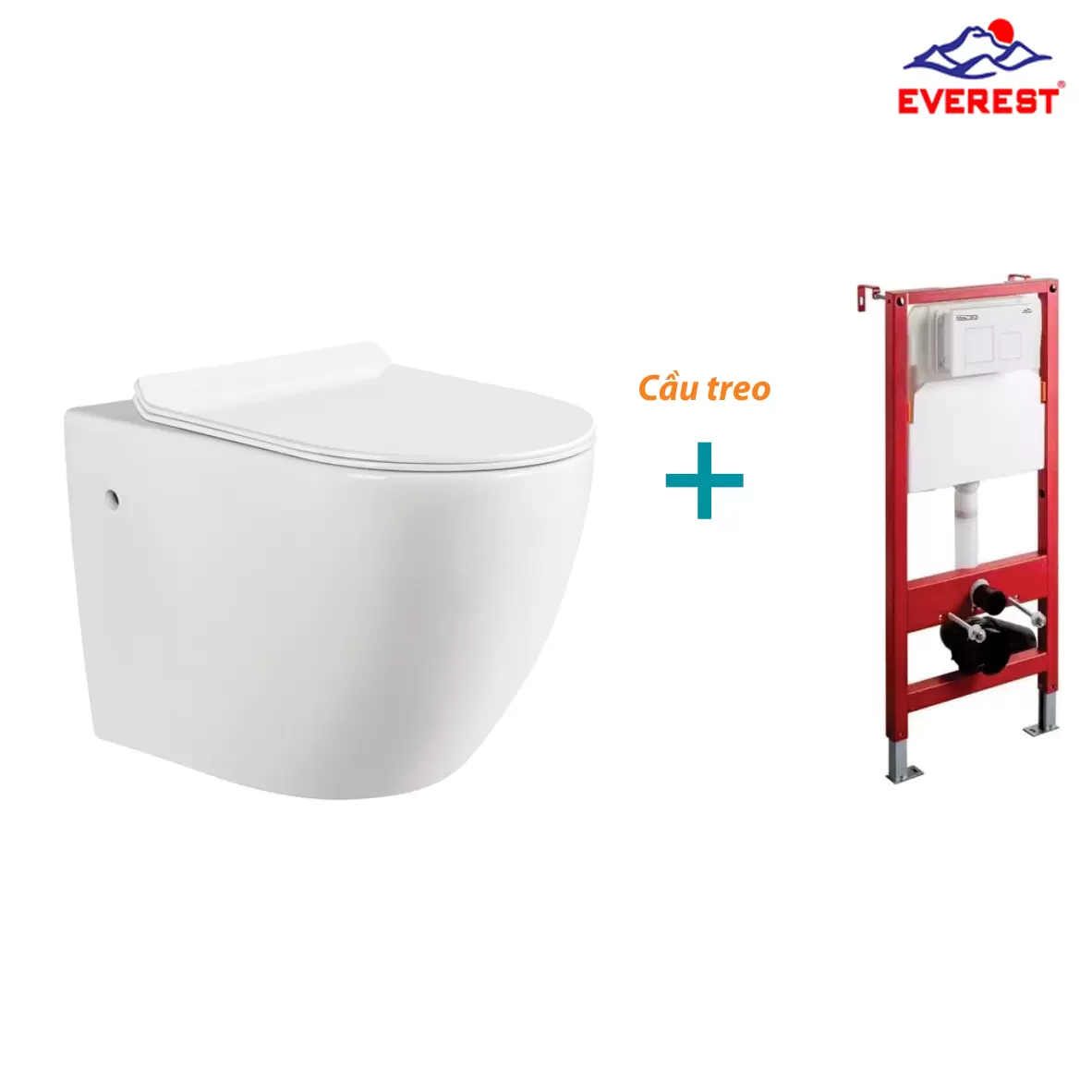 Bồn Cầu Treo Két Nước Âm EVE-B20