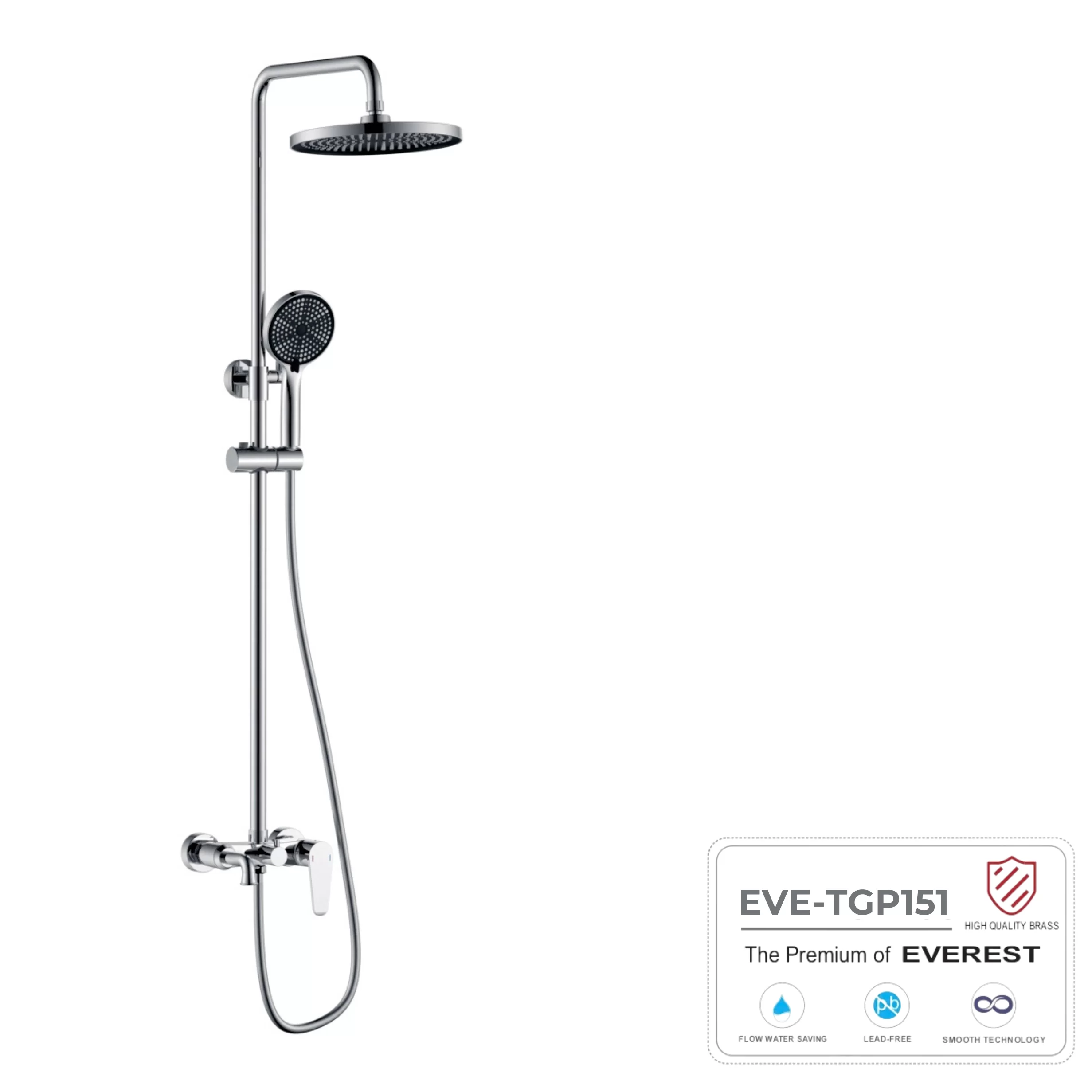 Sen tắm đứng mạ chrome EVE-TGP151