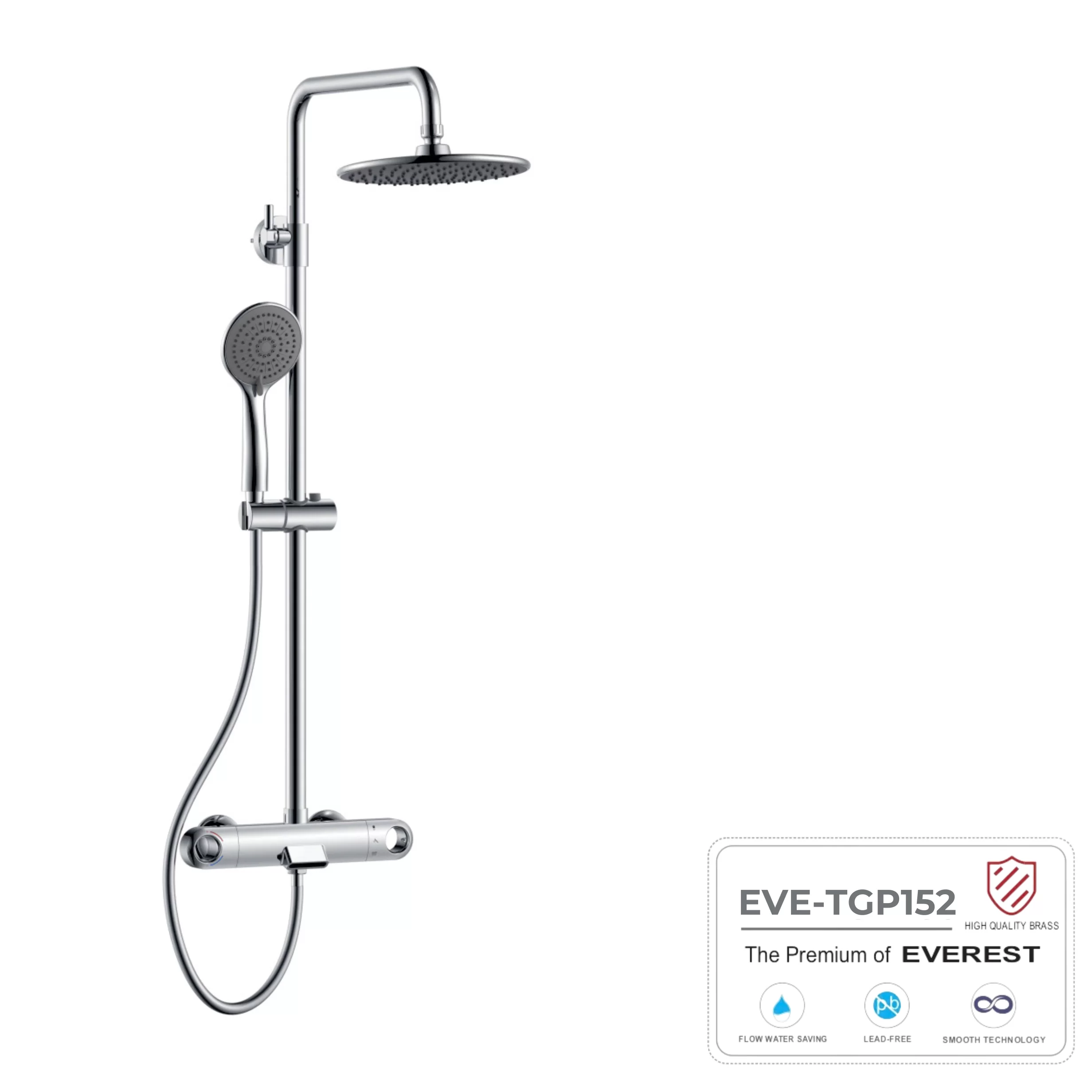 Sen tắm đứng mạ chrome EVE-TGP152