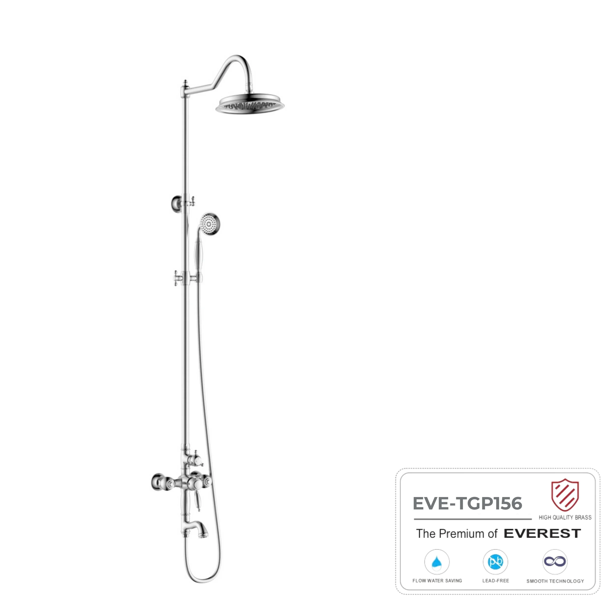 Sen tắm đứng mạ chrome EVE-TGP156