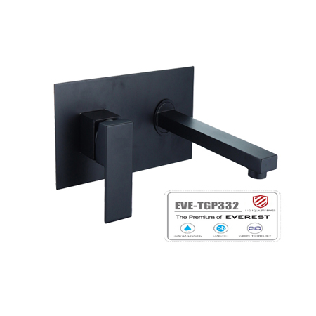 Vòi Lavabo Âm Tường Mạ Niken Đen EVE-TGP332