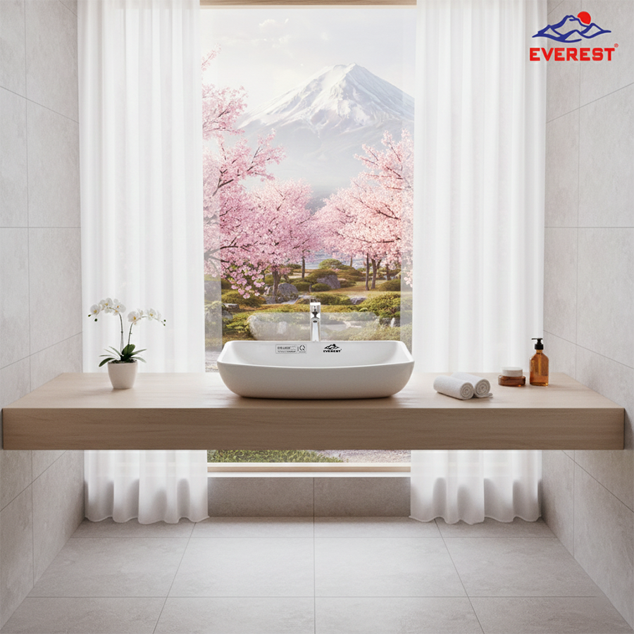 Lavabo đặt b&agrave;n Everest hiện đại