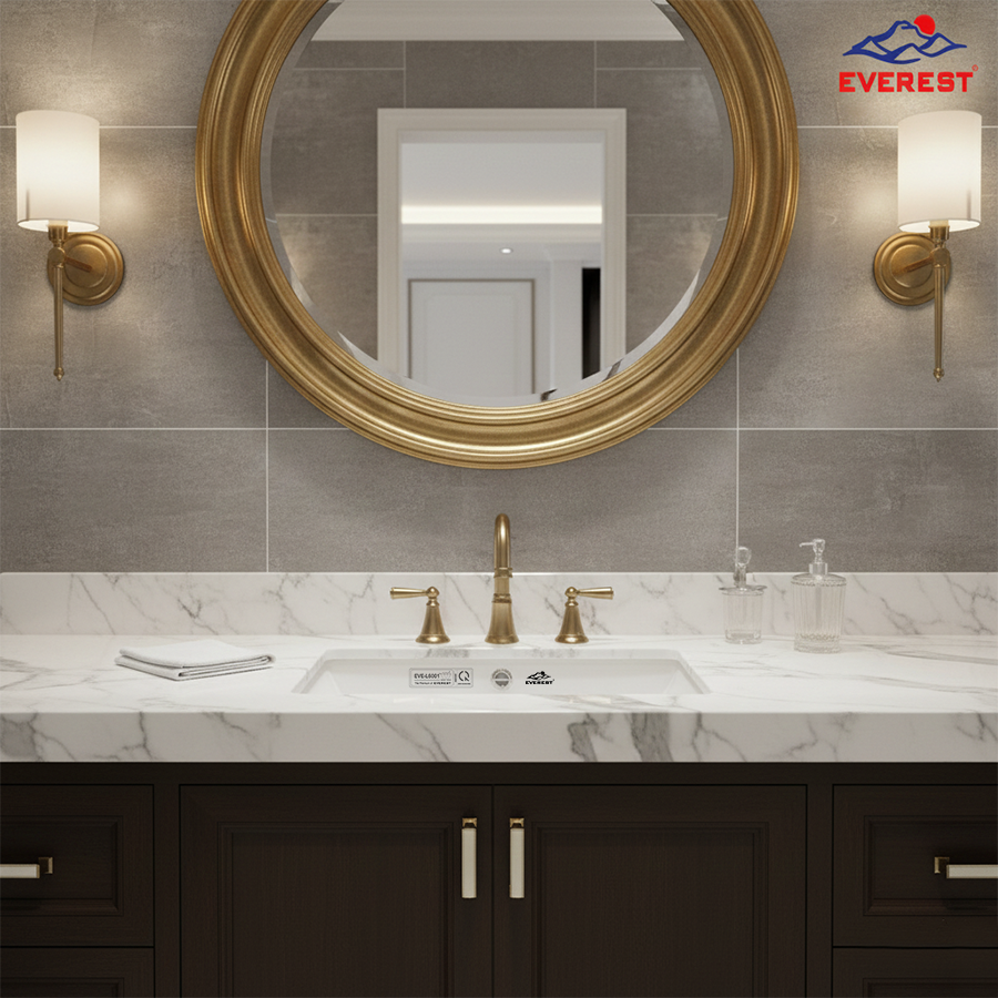 Bồn rửa vanity Everest: Đẳng cấp v&agrave; thanh lịch cho kh&ocirc;ng gian ph&ograve;ng tắm.