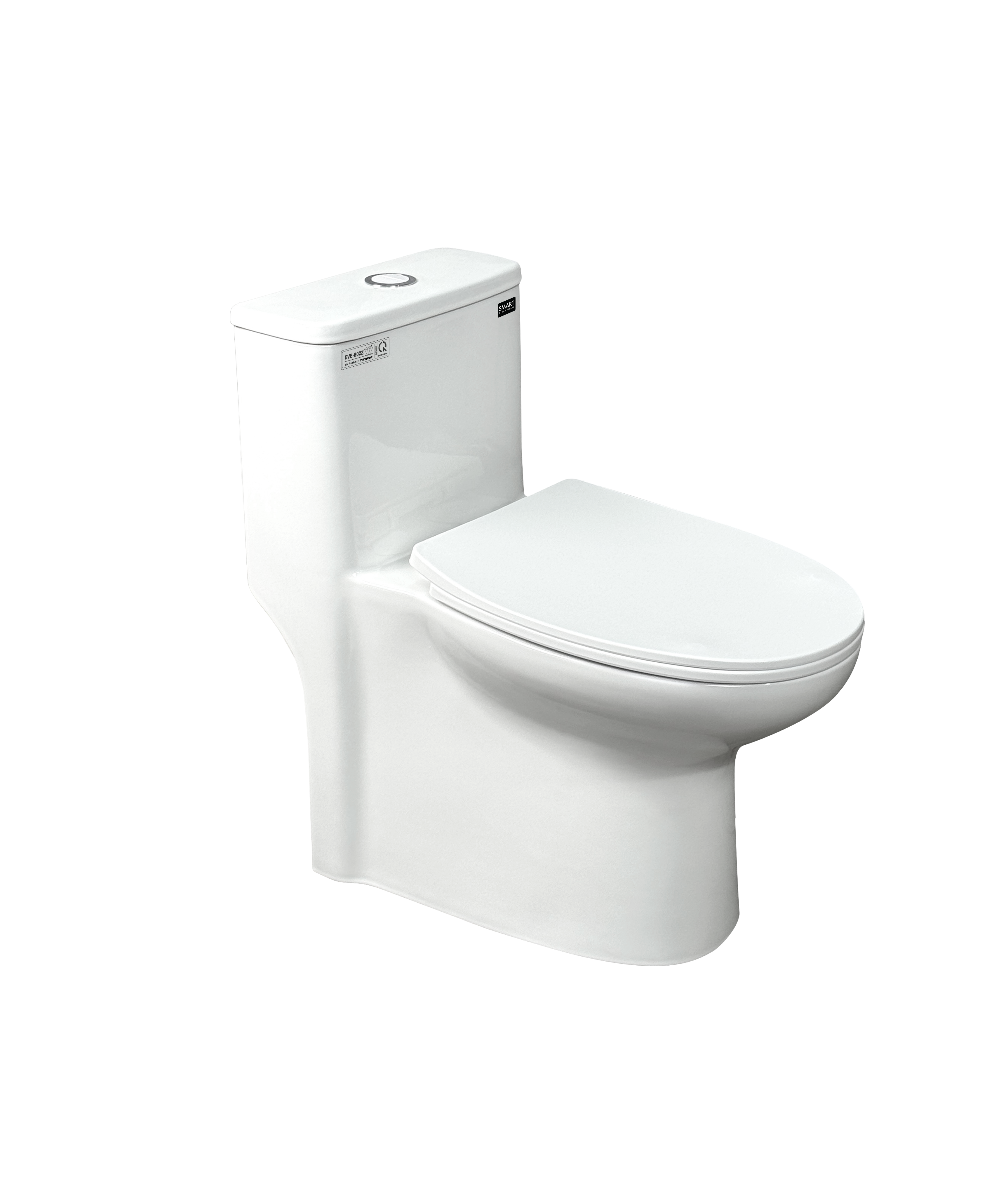 Bồn Cầu Liền Khối Sứ Trắng EVEREST EVE-B02Z